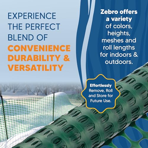 4' x 50' Green Plastic Garden Fence Roll (28800 sq inch)