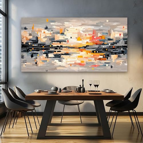 Abstract Wall Art Decor Large Wall Art for Living Room Abstract Canvas Art Wall Decor Modern Colorful Wall Art Prints Canvas Wall Art Pictures Artwork for Walls Bedroom Office Decor 29" X 58"