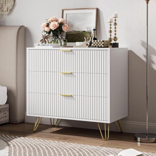 3 Drawer Nightstand Set of 2