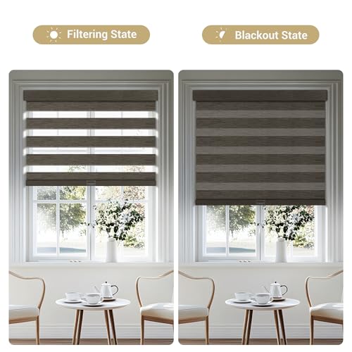 Cordless Zebra Blinds for Windows