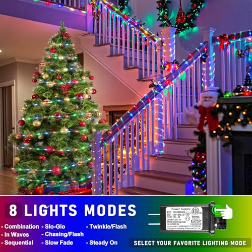 164FT 500 LED Rope Lights for Outside