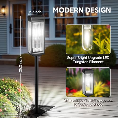 Solar Pathway Lights Outdoor (12 Count)