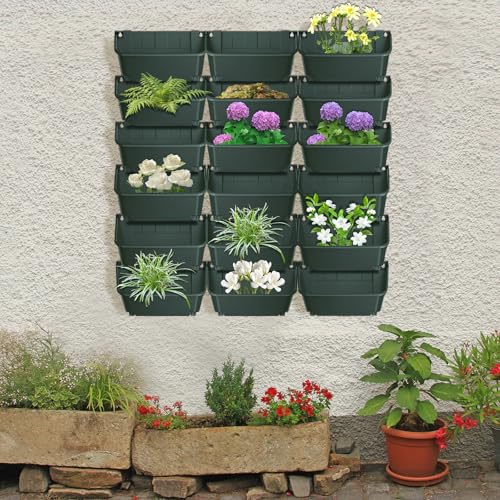 18Pcs Vertical Wall Planter