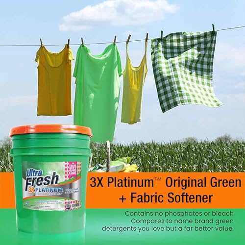 3X Platinum Liquid Laundry Detergent with Fabric Softener (640 Fl Oz)