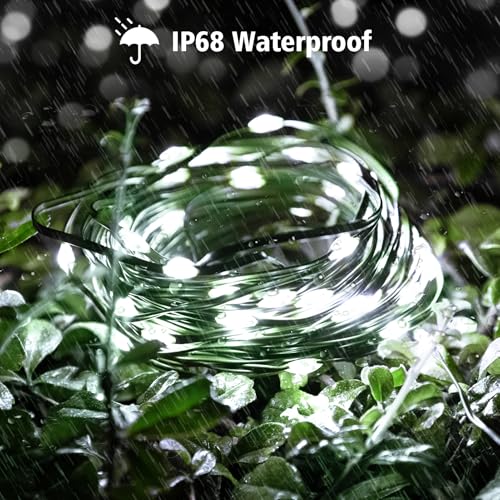 2 Pack Fairy String Lights Plug in 33Ft 100 LED (200 Count)