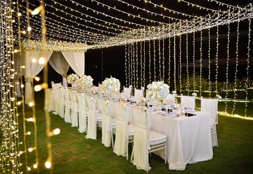 LED Curtain Lights Outdoor 50ft x10ft