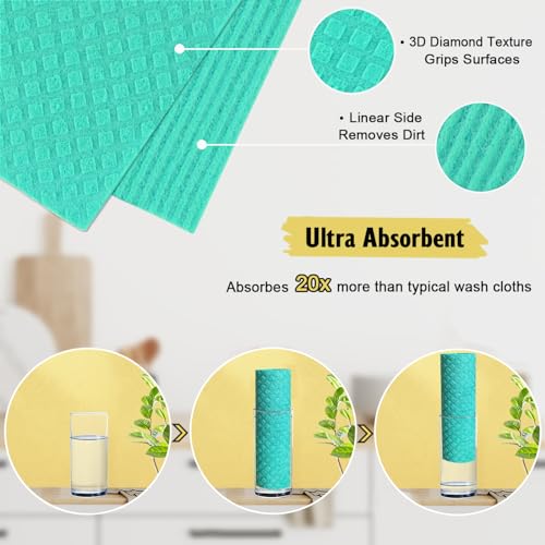 Swedish Dishcloths for Kitchen (6 Count)
