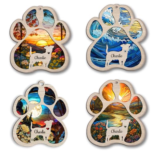 Personalized Czechoslovakian Wolfdog Suncatcher Dog Memorial Gifts