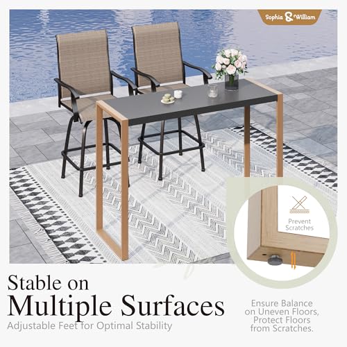 3 Piece Patio Bar Set (3 Count)