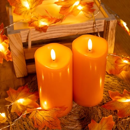 Outdoor Flameless Candles with Remote Timer (2 Count)