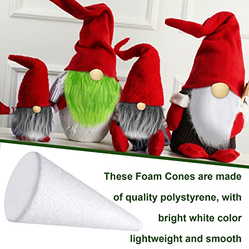 60 Pcs Gnome Craft Kit with Foam Cones