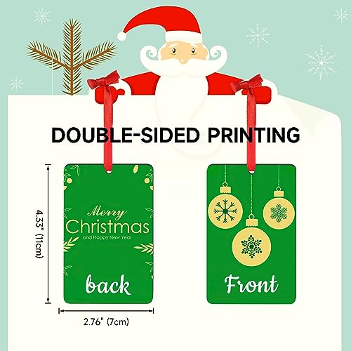 Personalized Christmas Ornaments 2025 Wood Custom Picture Text Hanging Ornament Customized Christmas Tree Decorations Keepsake Gift for Family Couples Xmas Tree Home Decor