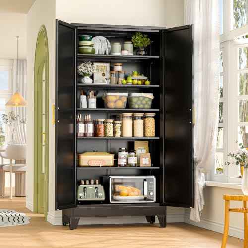 75.2" Tall Metal Storage Cabinet