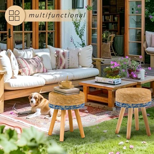 Handwoven Outdoor Ottoman