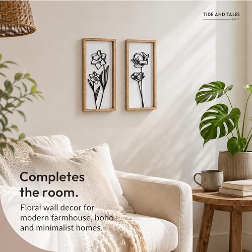 3D Black and White Wall Art (2 Count)