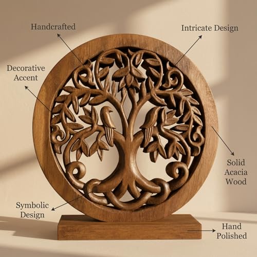 Solid Wood Tree Sculpture