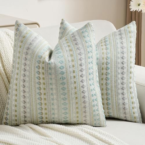 Pack of 2 Boho Throw Pillow Covers 24x24 Inch (2 Count)