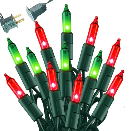 Red and Green Christmas Mini String Lights