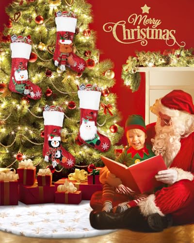 72 Inches Faux Fur Christmas Tree Skirt