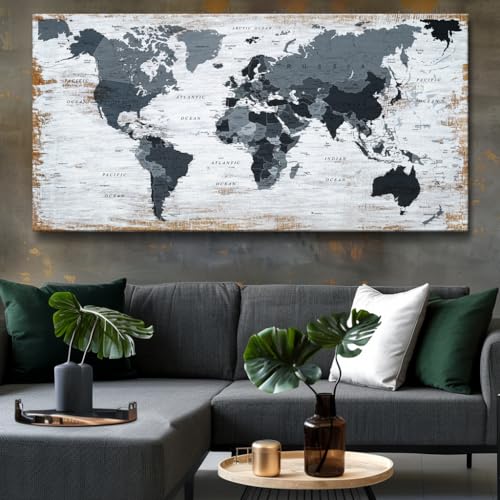 Canvas Wall Art Black Wall Decor Office Pictures for Living Room Decoration Picture Framed Artwork for Home Bedroom Decoration40 x79