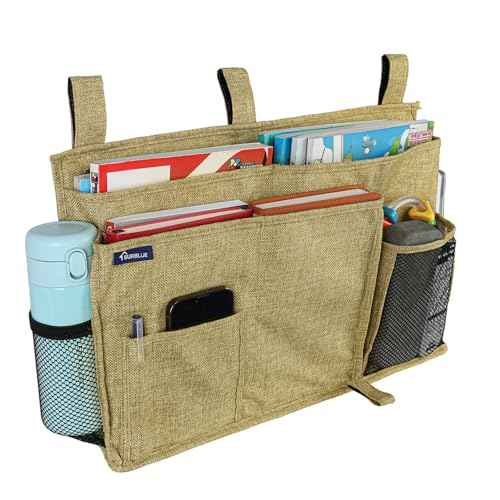 Bedside Caddy Hanging Bed Organizer Storage Bag Pocket for Bunk and Hospital Beds
