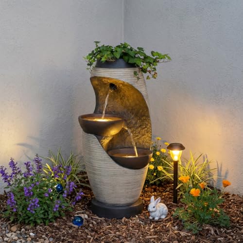 27.95''H Outdoor Garden Water Fountain