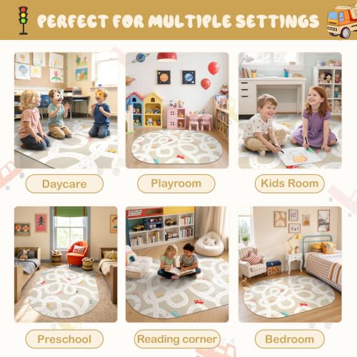 Large Kids Rug for Playroom
