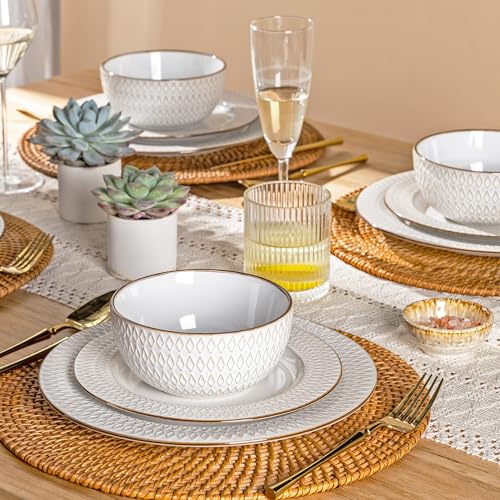 Ceramic Dinnerware Sets of 8 (24 Count)