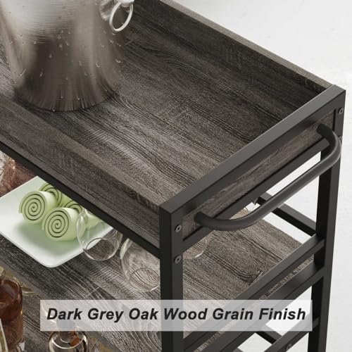 Bar Cart Home Bar Serving Cart on Wheels