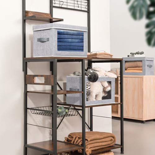 Storage Baskets with Lids (4 Count)