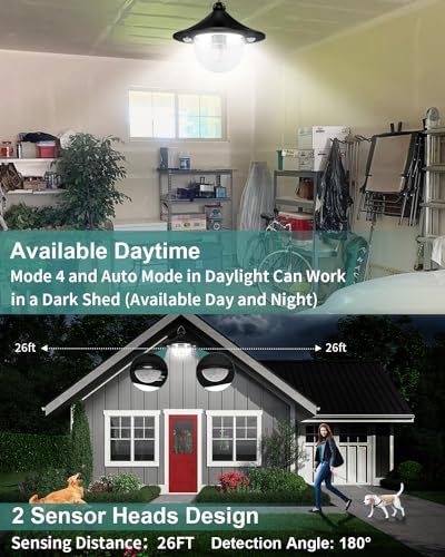 Solar Shed Light Outdoor Indoor Daytime Available (2 Count)