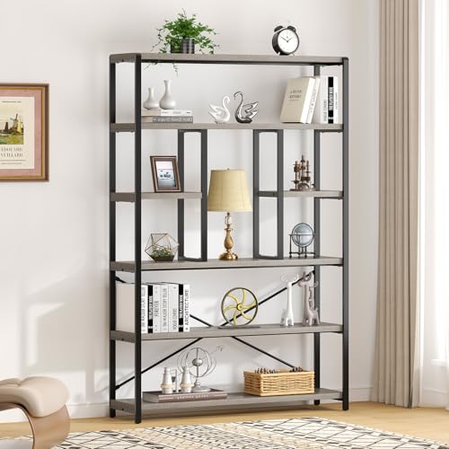 6 Tier Industrial Bookshelf for Bedroom Living Room Office (6 Count)
