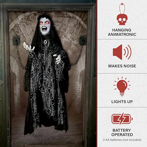 4.3 Ft. Animatronic Demon Widow Door Greeter