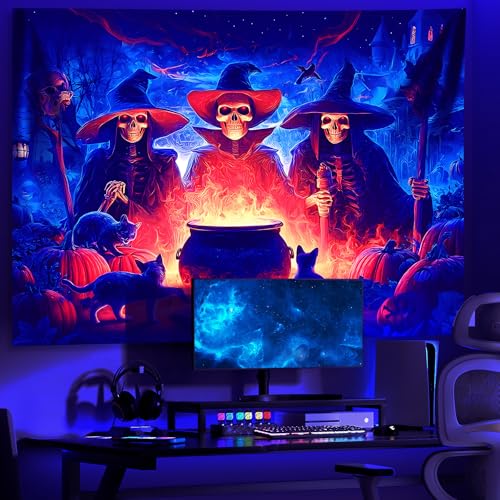 UV Reactive Halloween Tapestry