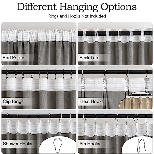Camel Beige Velvet Pinch Pleat Blackout Curtains W52 X L84 Inches