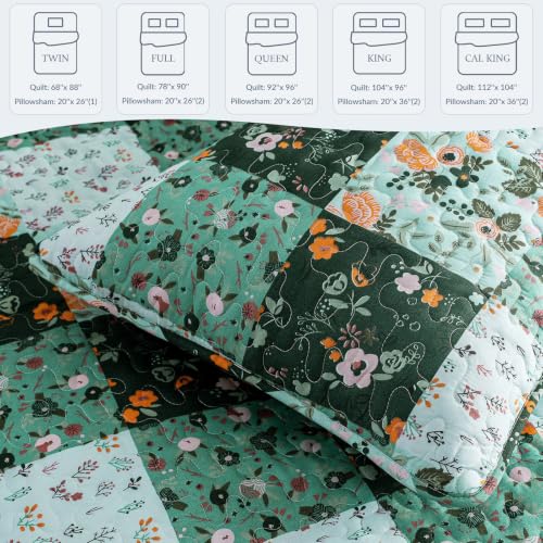 Reversible Boho Quilts Full Size Green