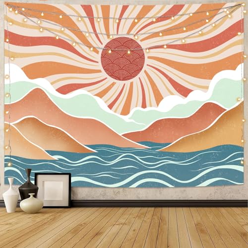 Boho Sun Tapestry Sunset Wall Tapestry
