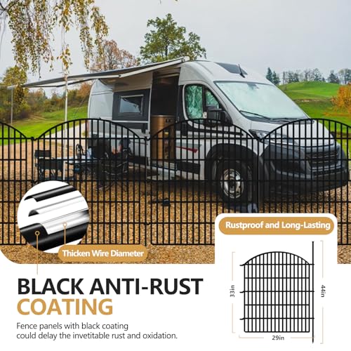 16 Panels Decorative Garden Metal Fence (38.67 Foot)