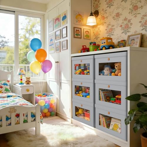 Storage Bins with Lids (5 Count)