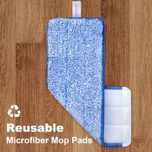 Replacement Mop Pads for Flat Mop Bucket System (4 Count)