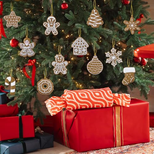 24pcs Christmas Gingerbread Man Ornaments (24 Count)