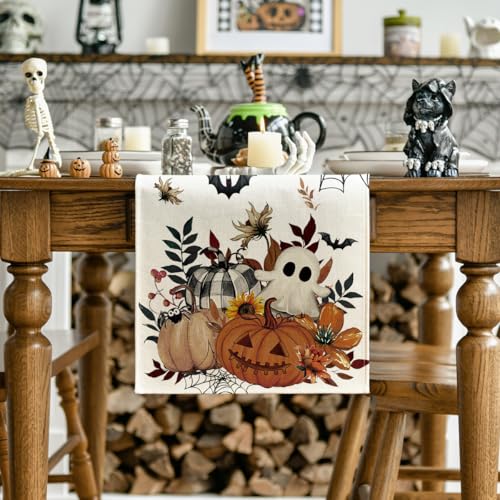 210 GSM Halloween Table Runner Home Party Decor 13x60 Inch