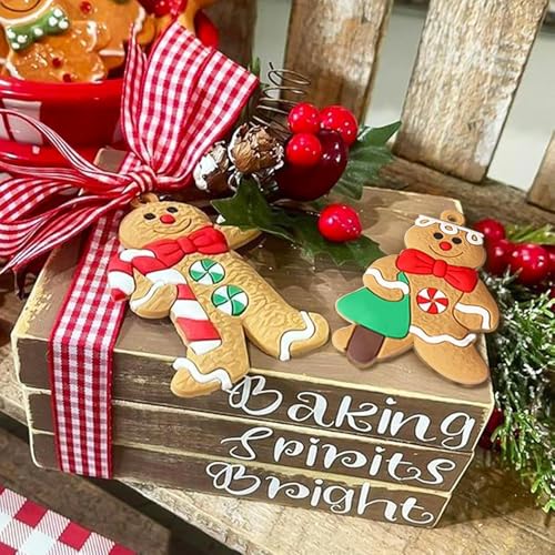 36pcs Gingerbread Man Ornaments for Christmas Tree (36 Count)