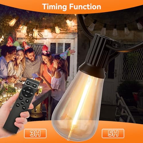 100 FT Outdoor String Lights for Outside (100 Foot)