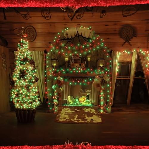 Red and Green Christmas Mini String Lights