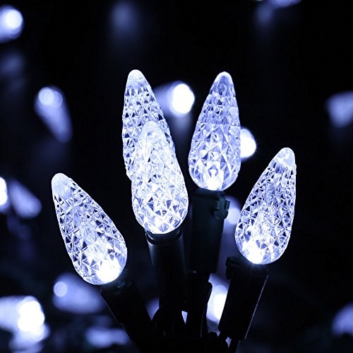 Upgrade Faceted C5 LED String Lights (100 Count)