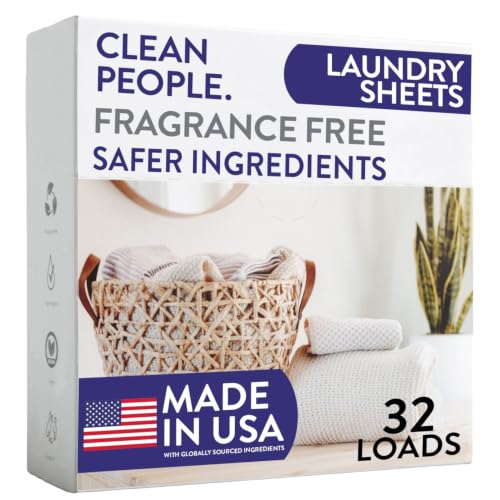 Fragrance Free Laundry Detergent Sheets (32 Count)