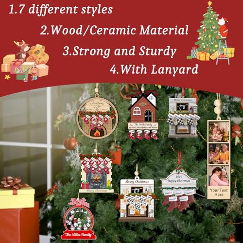 Personalized Christmas Ornaments with Names of 2