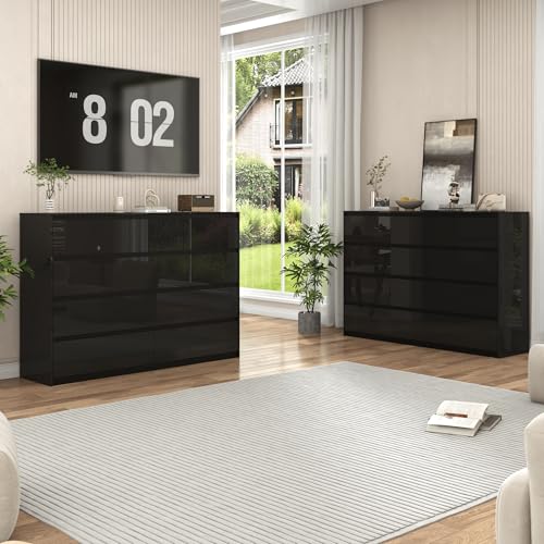 Black Malm Dresser for Bedroom
