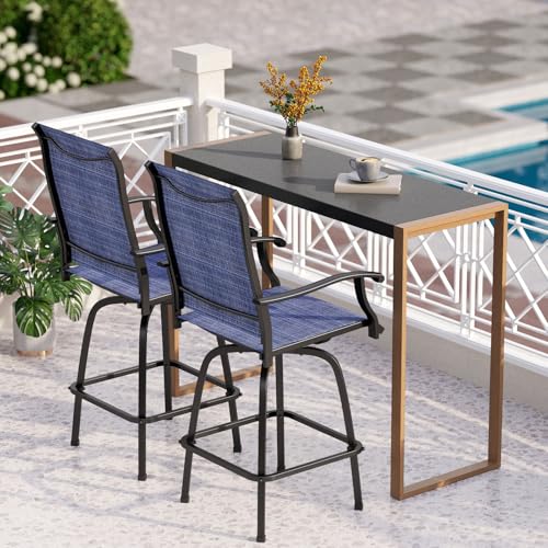 Bar Height Patio Table and Chairs 3 Piece (3 Count)